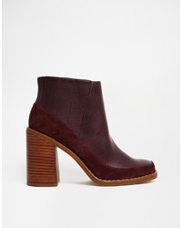 Asos Collection Evil Eye Leather Mix Chelsea Ankle Boots