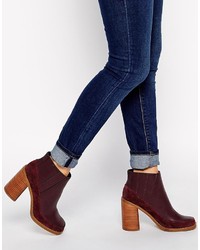 Asos Collection Evil Eye Leather Mix Chelsea Ankle Boots