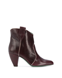 Paola D'arcano Cowboy Style Ankle Boots