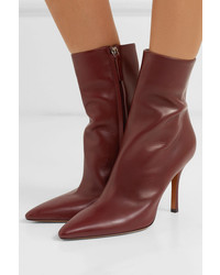 The Row Gloria Leather Ankle Boots