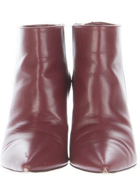 Giambattista Valli Leather Pointed Toe Ankle Boots
