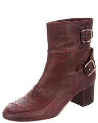 Laurence Dacade Leather Round Toe Ankle Boots