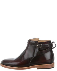 Dieppa Restrepo Leather Round Toe Ankle Boots