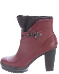 Sorel Leather Trimmed Ankle Boots