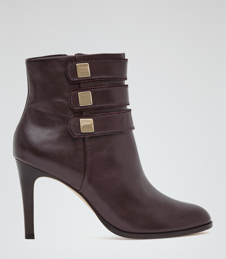 reiss burgundy boots