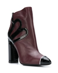 Racine Carree Patent Detail Ankle Boots