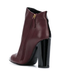 Racine Carree Patent Detail Ankle Boots