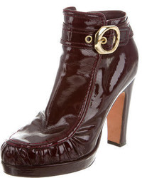 Alessandro Dell'Acqua Patent Leather Ankle Boots