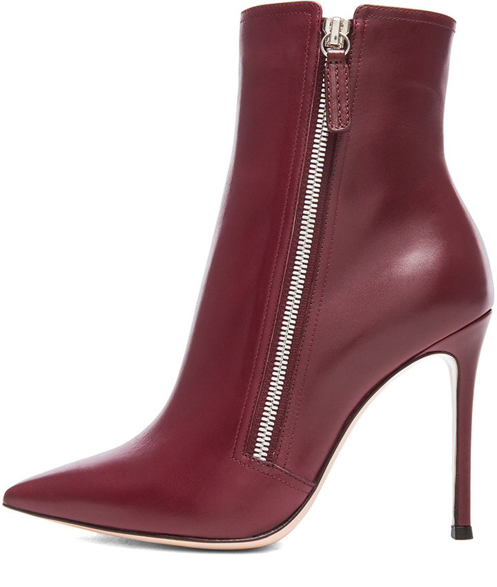Gianvito Rossi Pointed Leather Ankle 