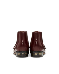 Gucci Red Worsh Boots