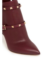 Nobrand Rockstud Ankle Harness Leather Boots
