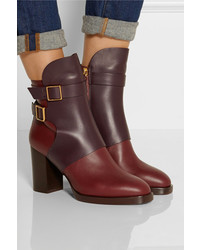 Tod's Two Tone Leather Ankle Boots
