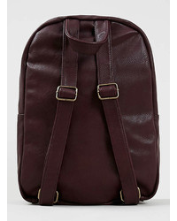 Topman Burgundy Dunlop Backpack