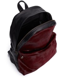 Nobrand Ep Pony Hair Leather Backpack