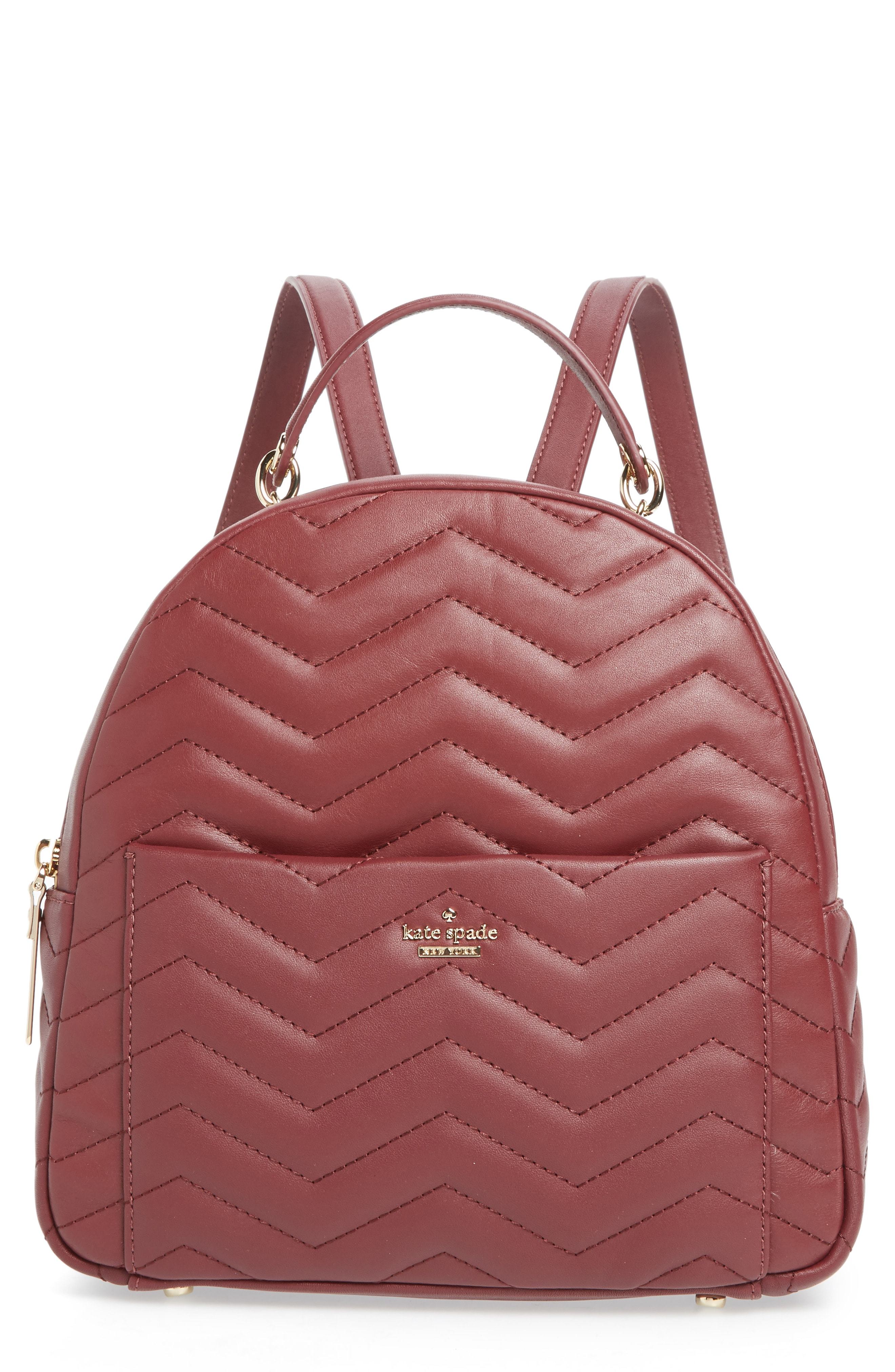 kate spade burgundy backpack