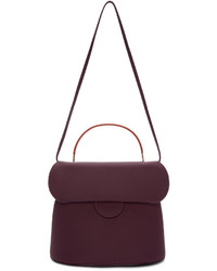 Roksanda Burgundy Leather Top Handle Bag