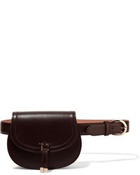 Vanessa Seward Clever Leather Belt Bag Merlot