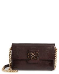 Dolce & Gabbana Dolcegabbana Medium Millennials Embossed Leather Shoulder Bag
