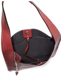 Elena Ghisellini Estia Leather Zip Hobo Bag