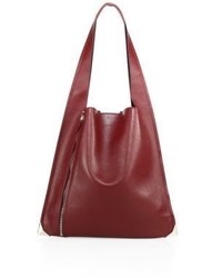 Elena Ghisellini Estia Leather Zip Hobo Bag