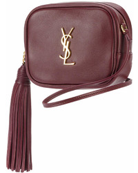 Saint Laurent Monogram Grained Leather Blogger Bag