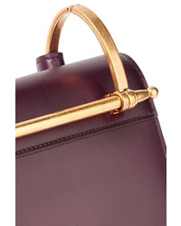 Prada Pattina Leather Shoulder Bag Merlot