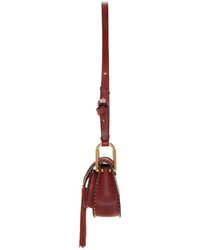 Chloé Red Leather Mini Hudson Shoulder Bag