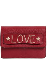 RED Valentino Love Letter Studs Grained Leather Bag