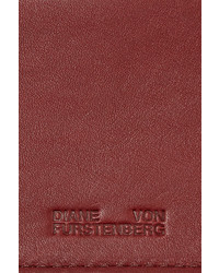 Diane von Furstenberg Soire Leather Shoulder Bag Claret