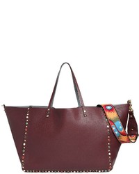 Valentino Reversible Studded Grained Leather Bag