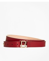 Brooks Brothers 1 Skinny Leather B Buckle Belt
