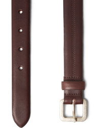 A.P.C. 25cm Burgundy Leather Belt