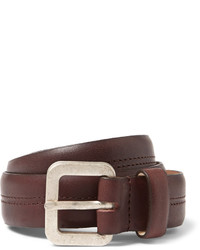 A.P.C. 25cm Burgundy Leather Belt