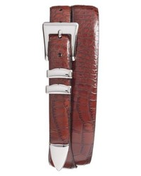 Torino Belts Alligator Embossed Leather Belt