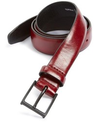 Topman Burgundy Faux Leather Belt