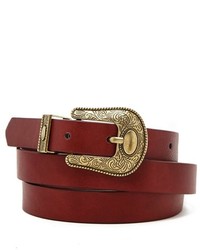 Forever 21 Faux Leather Ornate Belt
