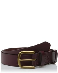 Fossil Double Leather Keeper Belt Red