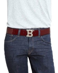 Bally Logo Buckle Leather Belt