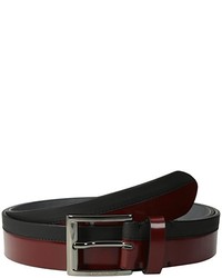 Viktor & Rolf Patent Belt With Contrast Black Rubberized Leather Trim
