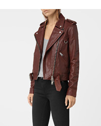 AllSaints Gidley Leather Biker Jacket