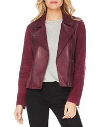 Michael Stars Leather Suede Moto Jacket