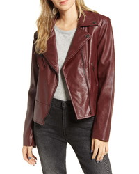 French Connection Quilted Faux Leather Moto Jacket