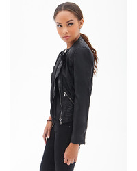 Forever 21 Textured Faux Leather Jacket