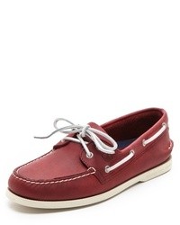 Sperry Ao Classic Boat Shoes On White Sole