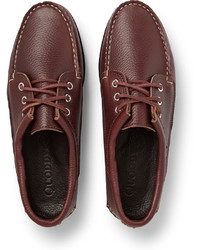 Quoddy Blucher Full Grain Leather Boat Shoes