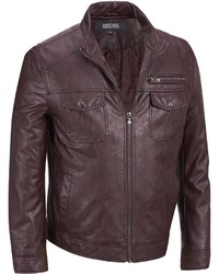 Wilsons Leather Web Buster Faux Leather Scuba Jacket