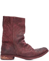 A Diciannoveventitre Peaked Vamp Derby Boots