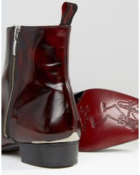 Jeffery West Adam Ant Leather Zip Boots