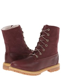 Timberland Authentics Teddy Fleece Fold Down Lace Up Boots