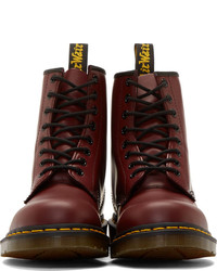 Dr. Martens Burgundy Leather 1460 W 8 Eye Boots